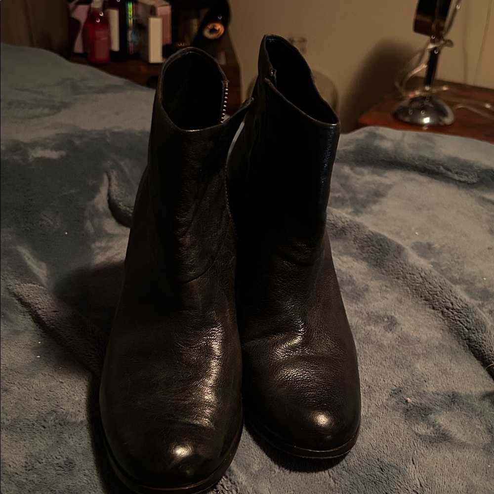 Cole Haan Dark Leather Ankle Boots
